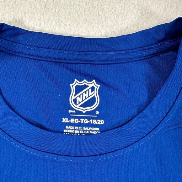 NHL NY Islanders Blue Orange Logo Hockey Short Sleeve T-Shirt Youth XL 18/20 New - Picture 3 of 10